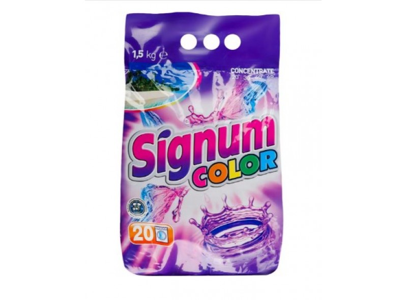 Стиральный порошок Signum Сolor 1,5 кг, п/е (97-114) Стиральный порошок Signum Сolor 1,5 кг, п/е (97-114)